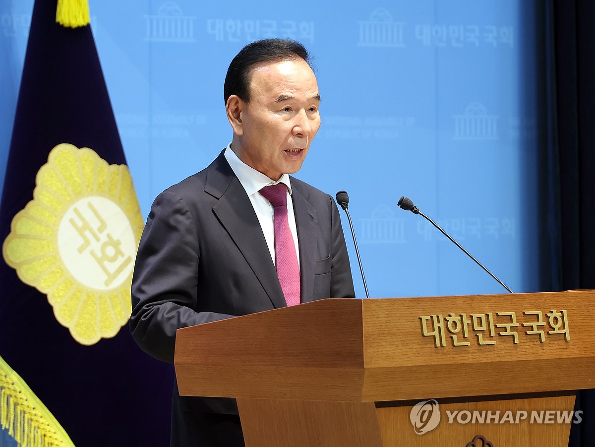 박덕흠 "조경태, 절 싫으면 중이 떠나야…해당행위 멈춰라" | 연합뉴스