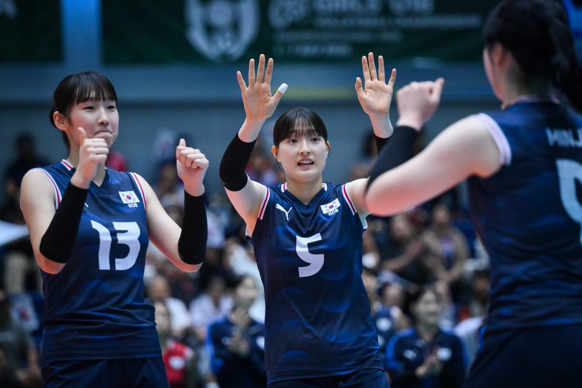 U18 여자배구, 아시아선수권 19년 만에 결승서 '준우승' | 연합뉴스