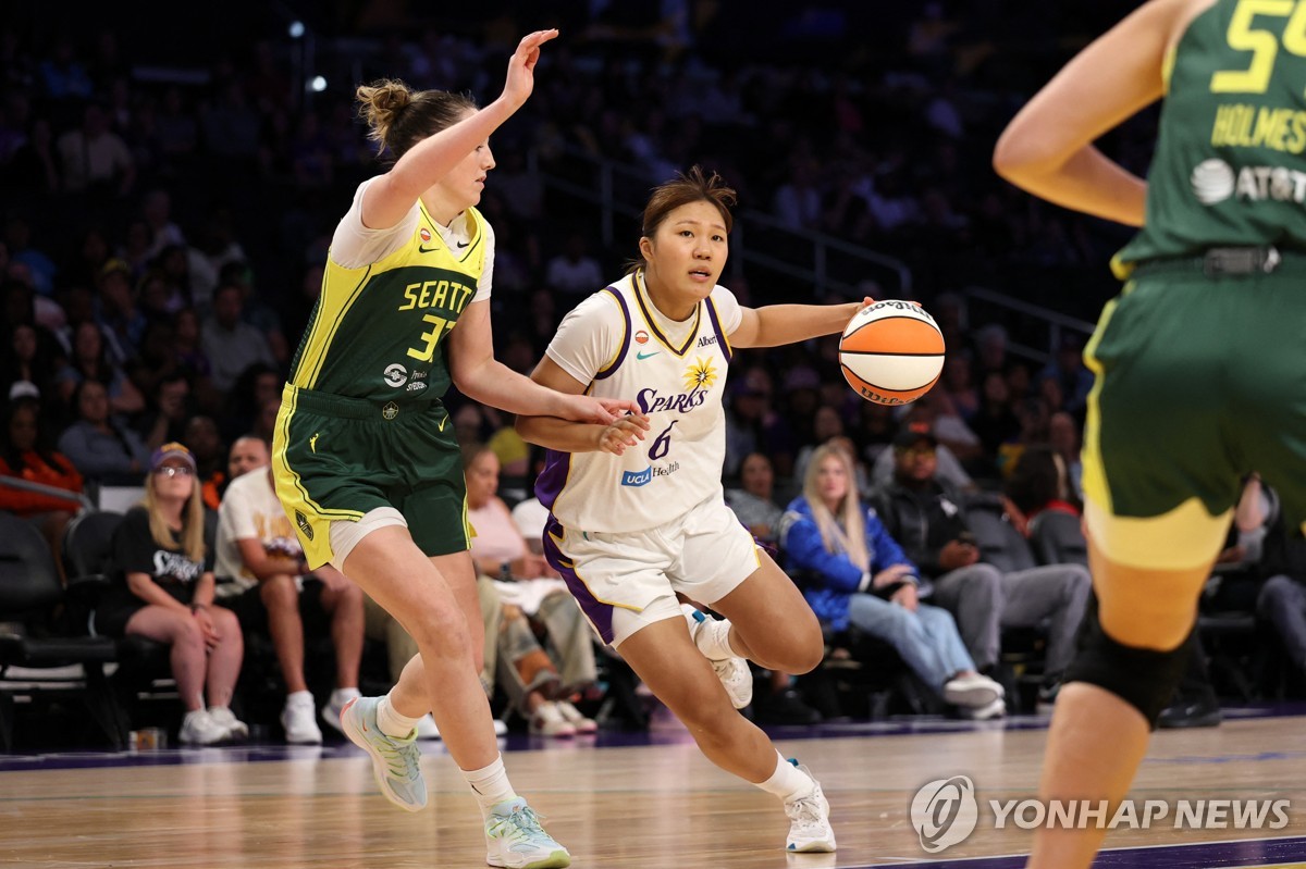 박지현, WNBA 시카고전 7분 44초 출전…팀은 2연승 | 연합뉴스