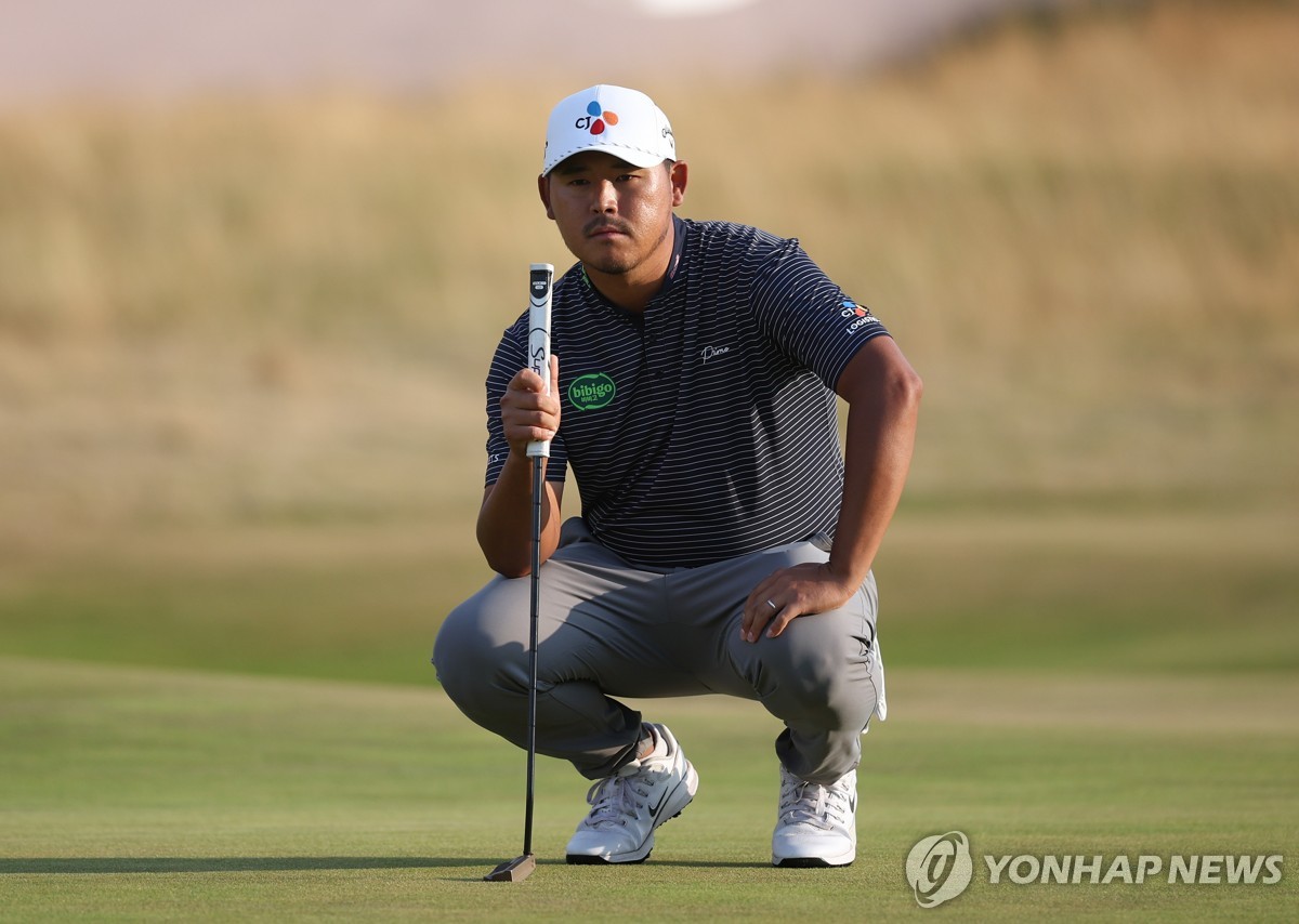 김시우, 디오픈 3R서 다리 통증 딛고 2위…선두 번스와 2타차 | 연합뉴스
