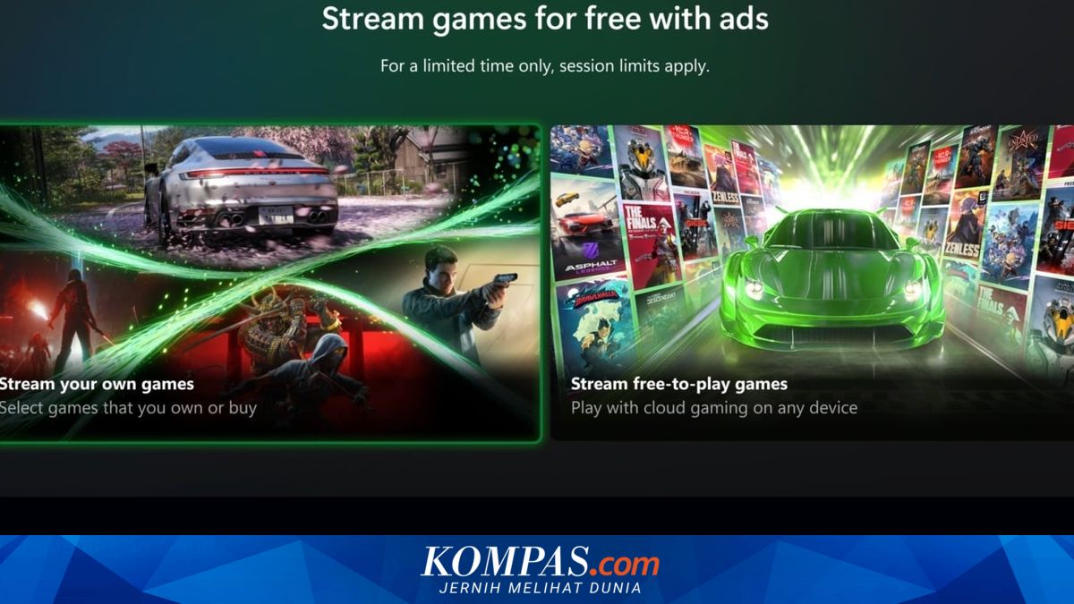 Xbox Uji Coba Cloud Gaming Gratis dengan Iklan, Tak Perlu Langganan Game Pass