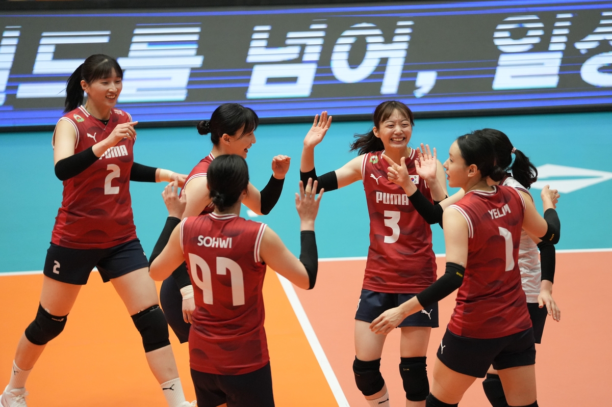 한국 여자배구, 인도네시아와 평가전 3연승으로 마무리(종합) | 연합뉴스