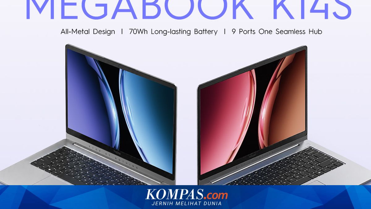 Laptop Tecno Megabook K14S Resmi di Indonesia, Ini Harganya