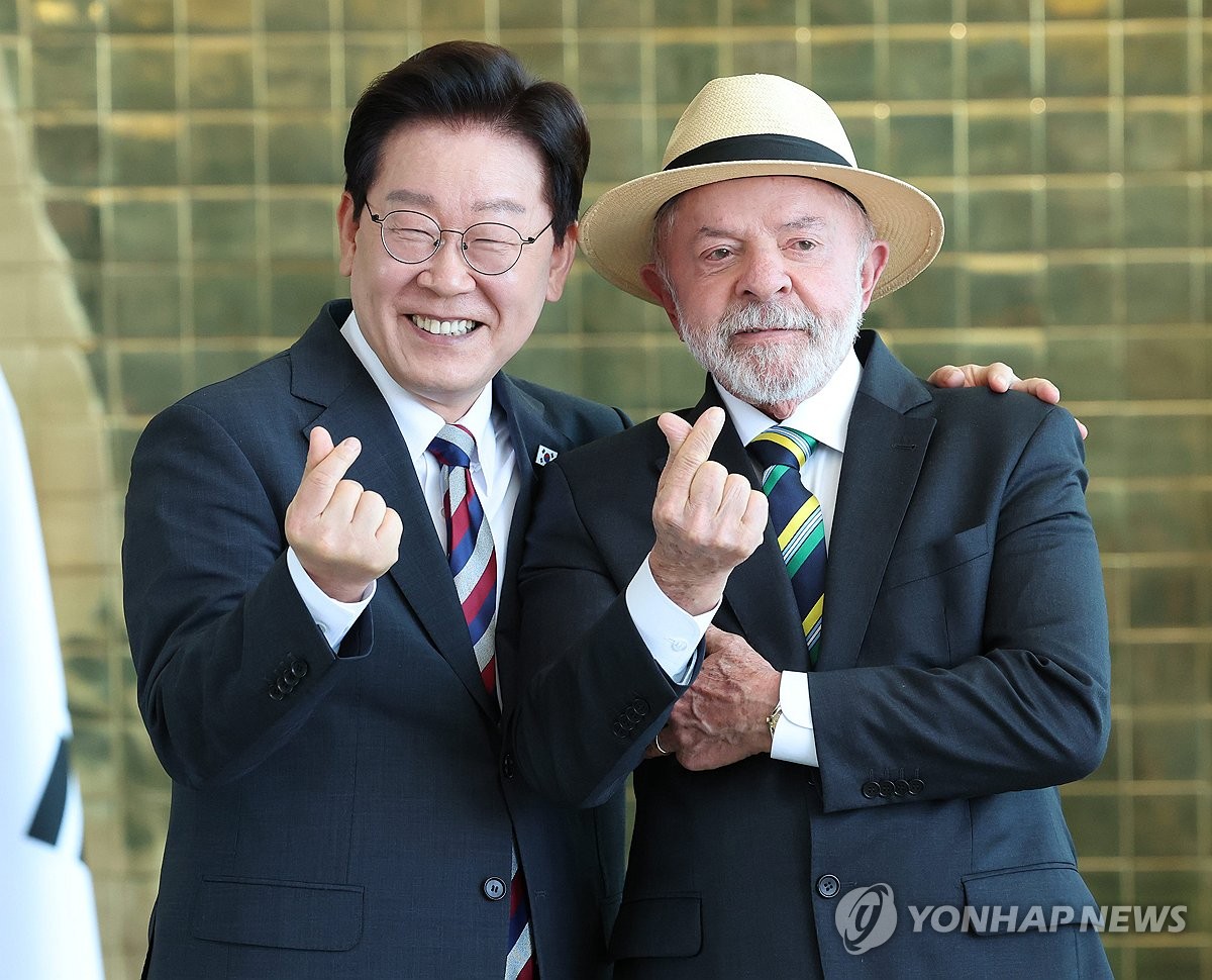 李대통령 "브라질, 공급망 핵심축…韓-메르코수르 무역협정 중요"(종합) | 연합뉴스