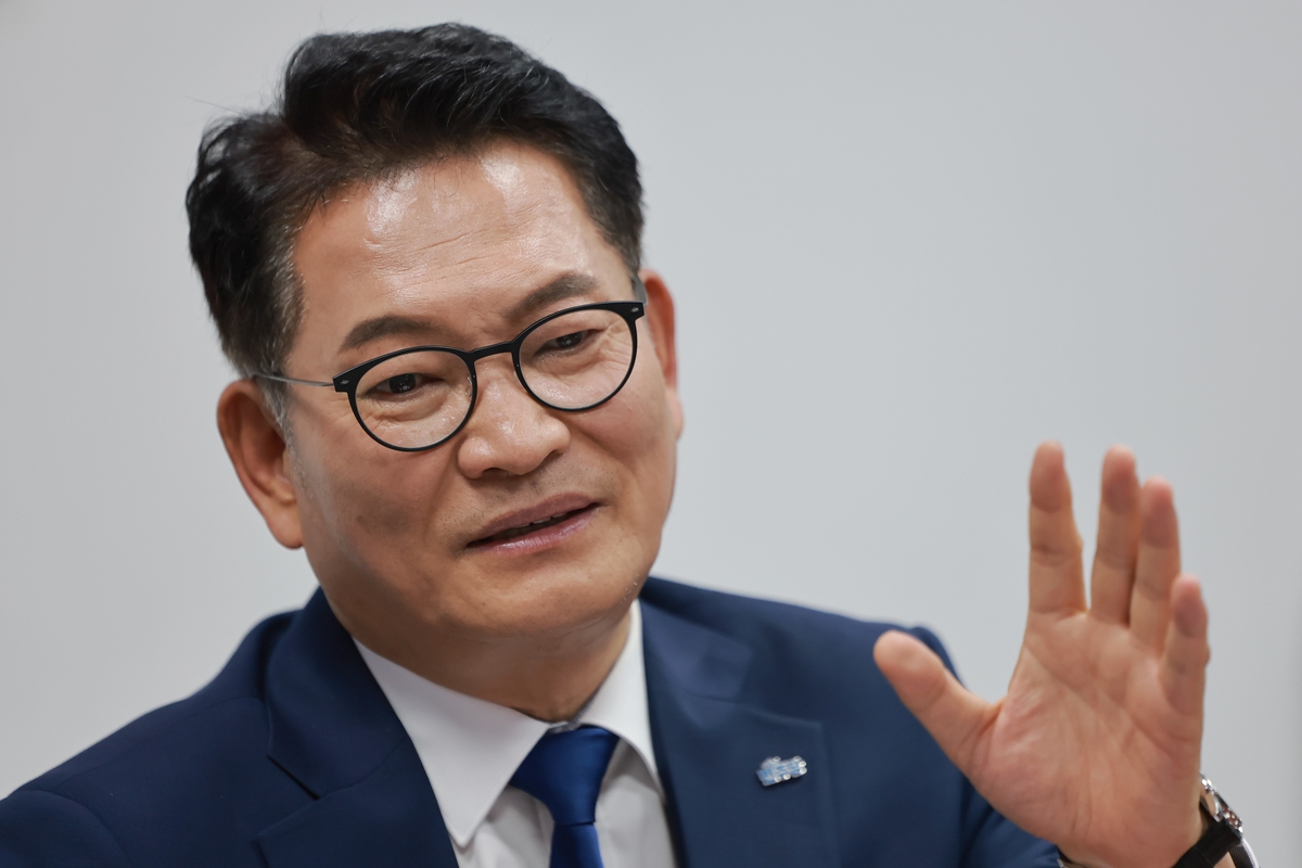 [인터뷰] 송영길 "취임시 혁신당 통합 얘기 1년간 안할것…외연확장 집중" | 연합뉴스