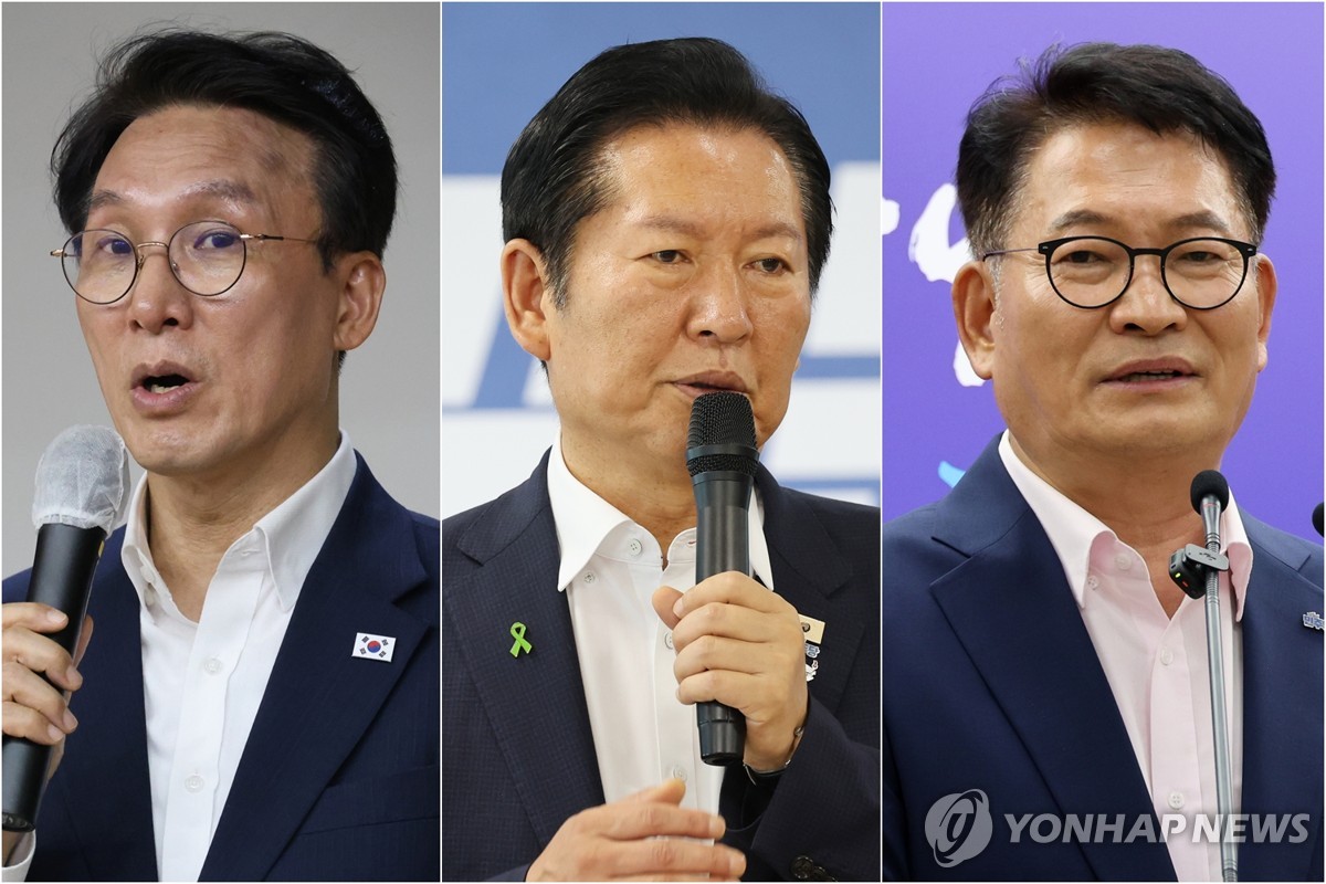 鄭 "노사모 정신으로 승리"…金측 "노사모 아녔으면서 적자행세" | 연합뉴스
