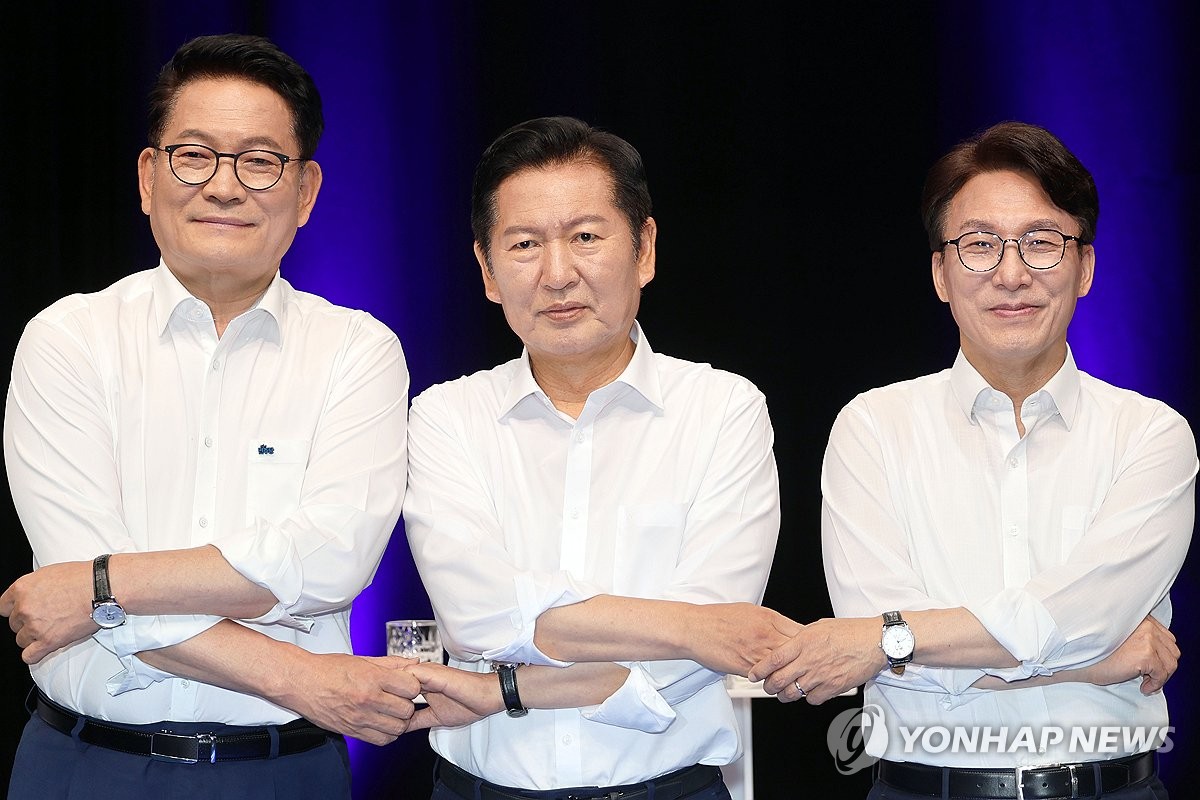 與전대 고소고발 등 과열 우려…후보들 난타전 속 포용메시지도 | 연합뉴스