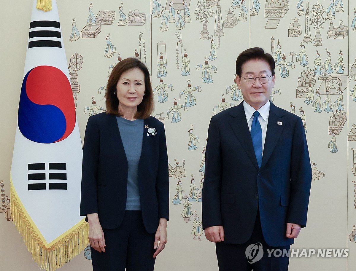 李대통령, 스틸 美 대사와 첫인사…"한미동맹 발전의 가교 기대"(종합) | 연합뉴스