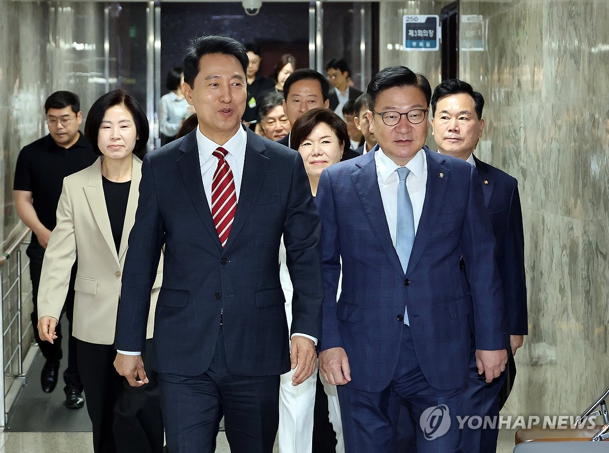 국힘·서울시, '8·13 부동산 대책 문제점' 토론회…오세훈 참석 | 연합뉴스
