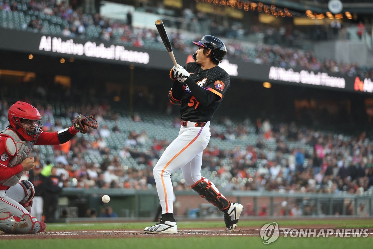 이정후, 신시내티전서 1안타 1사구 1도루…시즌 타율 0.289 | 연합뉴스