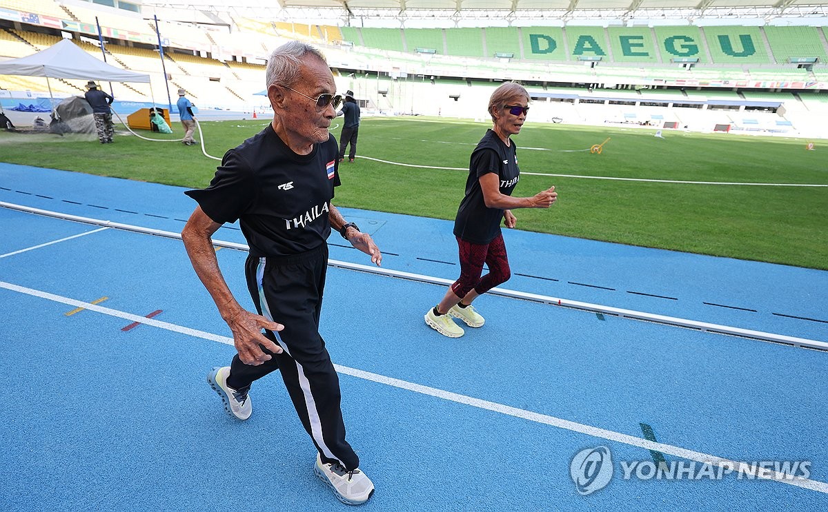 106세 최고령, 대구세계마스터즈육상 첫 경기 원반던지기 출전 | 연합뉴스