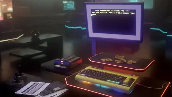 커모도어 77, FPGA 기반 C64 하드웨어에 사이버펑크 2077 스타일 적용