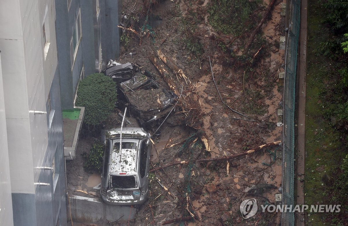 충청권·전북 산사태 위기경보 '주의'로 상향…집중 호우 대비 | 연합뉴스