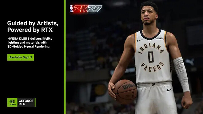 NVIDIA DLSS 5 9월 4일 공식 출시: NBA 2K27 첫 적용 및 상세정보