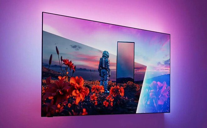 필립스, 4500니트 OLED TV와 세계 최대 크기 엠비라이트 공개