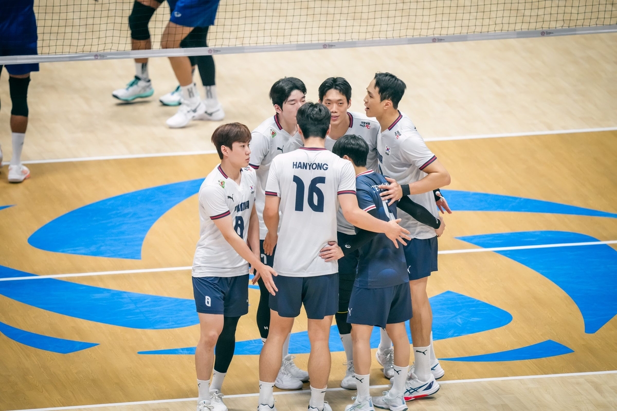 남자배구, 박기원 감독의 태국에 무릎…카타르 이겨야 8강 | 연합뉴스