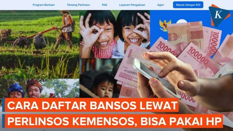 Cara Daftar Bansos Lewat Perlinsos Kemensos 2026, Mudah dan Gratis Pakai HP