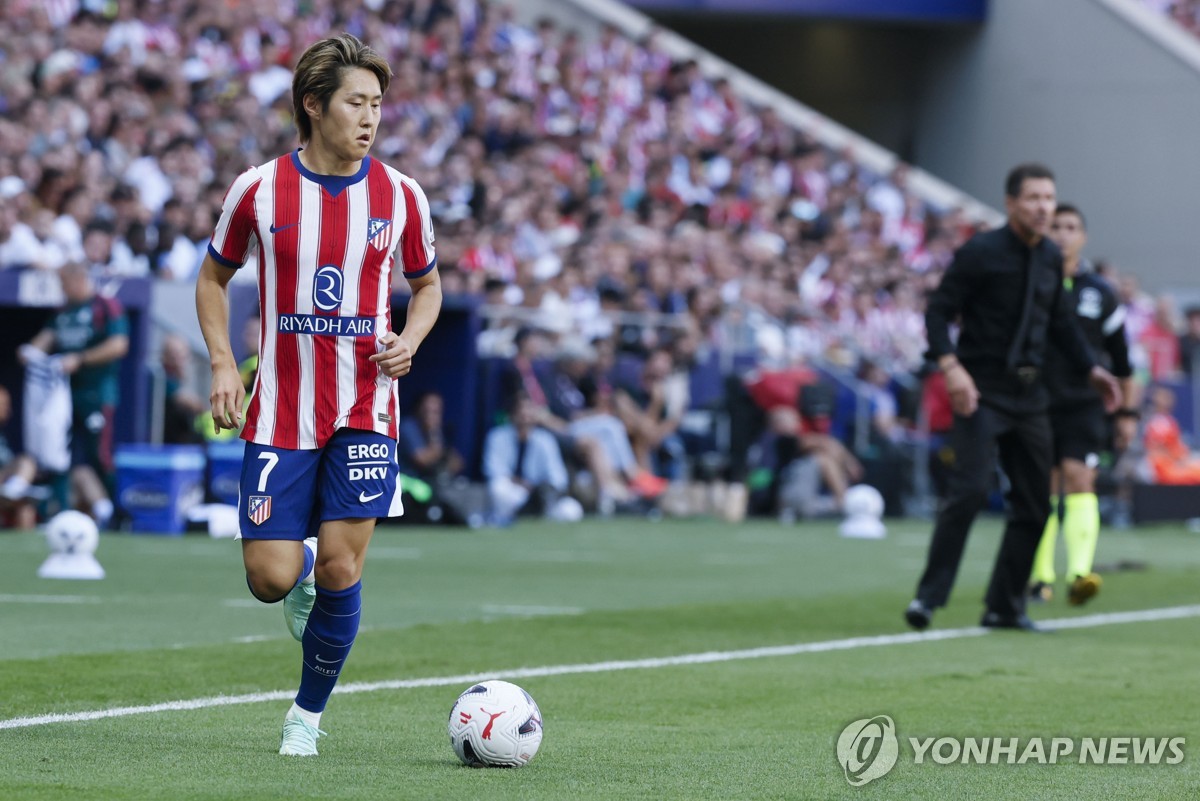 '이강인 89분' 아틀레티코. 1명 퇴장 레알 마드리드에 2-1 승리 | 연합뉴스