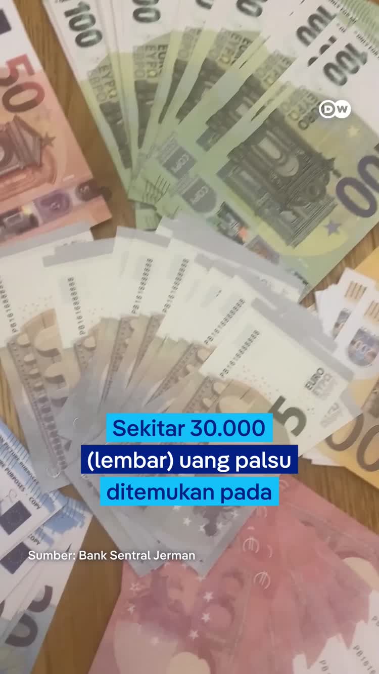 Uang Palsu di Jerman Merugikan Jutaan Euro