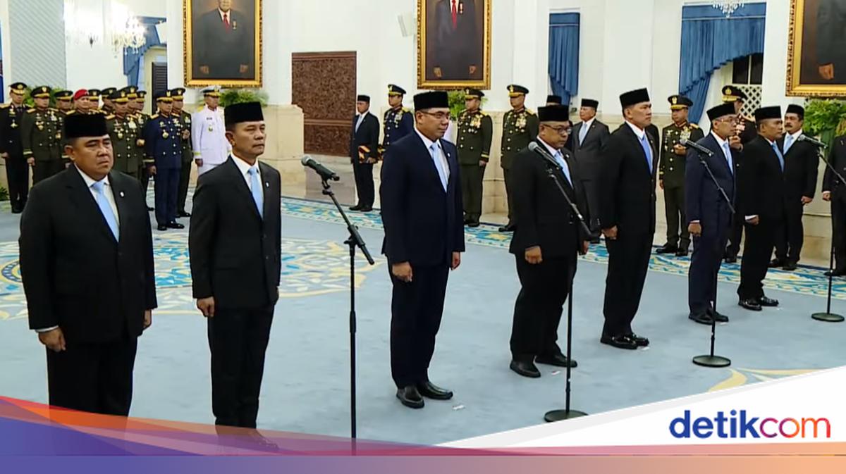 Daftar Lengkap Pejabat yang Dilantik Prabowo Hari Ini
