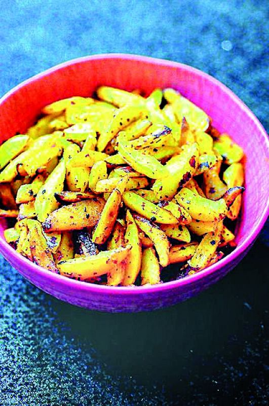 Jackfruit seeds masala fry, 90 calories Jackfruit seeds masala fry, 90 calories