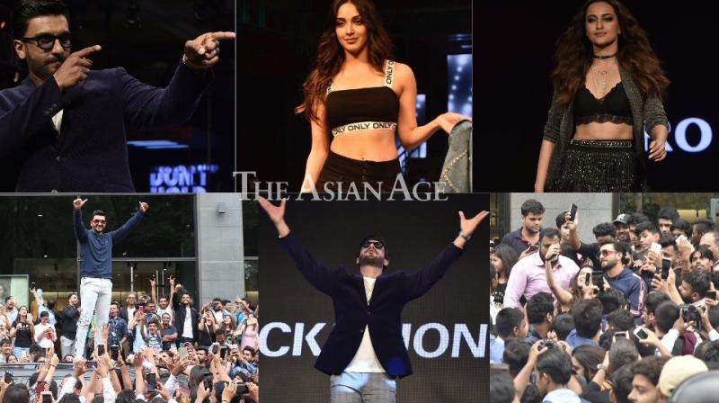 Ranveer creates fan frenzy, then storms ramp with Sonakshi, Kiara, others Ranveer creates fan frenzy, then storms ramp with Sonakshi, Kiara, others