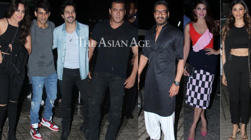 Salman, Jacqueline, Race 3 team turn hosts for Ajay, Varun, Sonakshi, others