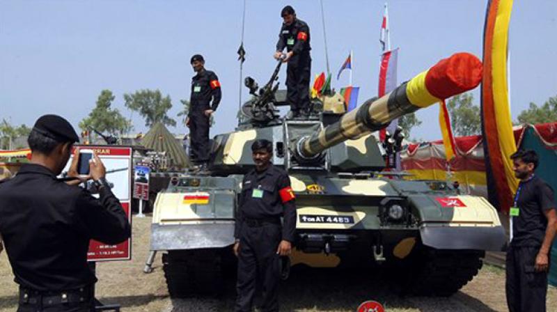 About 418 firms, including 261 from 34 foreign countries and 157 from Pakistan, will showcase their latest defence equipment at the four-day event. (Photo: Representational Image)