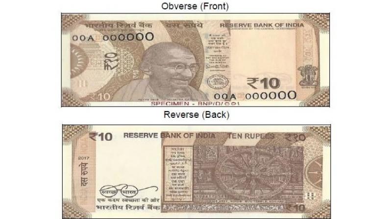 RBI has already printed around 1 billion pieces of the new Rs 10 note with chocolate brown colour. (Photo: ANI)