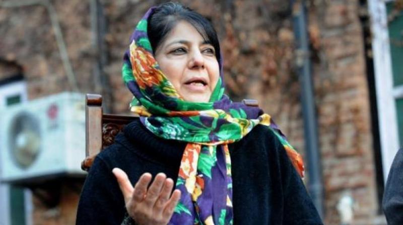 Image result for mehbooba mufti pti