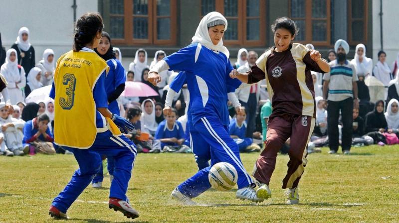 Despite the tense atmosphere, girls have been working hard to be part of national football team. (Photo: PTI/ Representational Image)