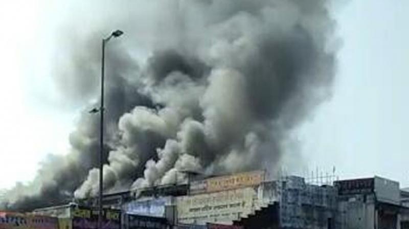 The cause of the fire is yet to be ascertained. (Photo: ANI)