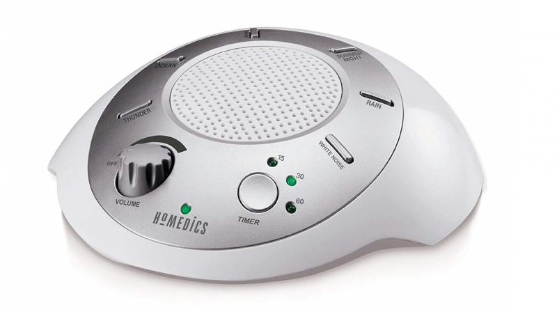 HoMedics claims that the rhythmic sound instils a feeling of comfort that lulls people of all ages to sleep, with a built-in auto-off timer.