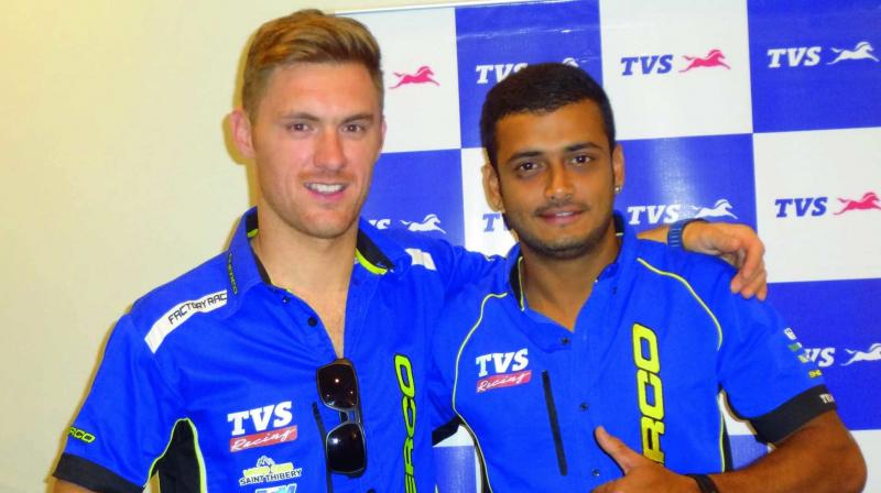 TVS Racings Adrien Metge and Aravind K.P.
