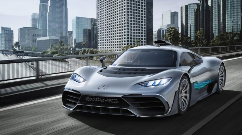 Overall, the four electric motors and the petrol engine produce around a 1000hp.