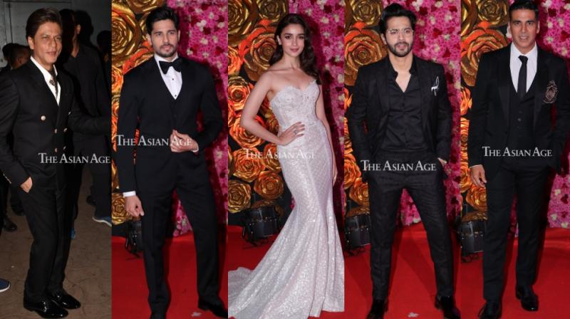 SRK, Akshay and students Sidharth, Varun, Alia slay at an awards SRK, Akshay and students Sidharth, Varun, Alia slay at an awards