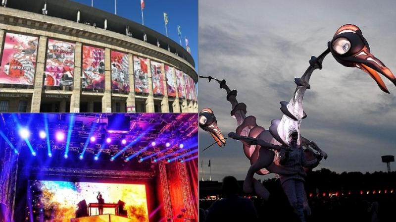 Revellers join the party as Lollapalooza music festival in Berlin enters its foiurth year