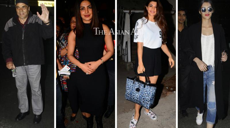 Priyanka, Jacqueline, Kriti, Dharmendra, other stars get spotted in the city