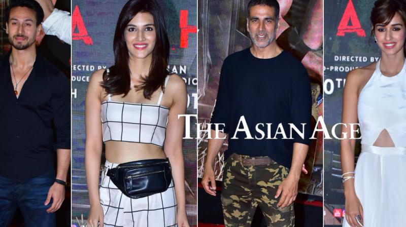 Akshay, Kriti and others attend Tiger-Dishas Baaghi 2 special screening