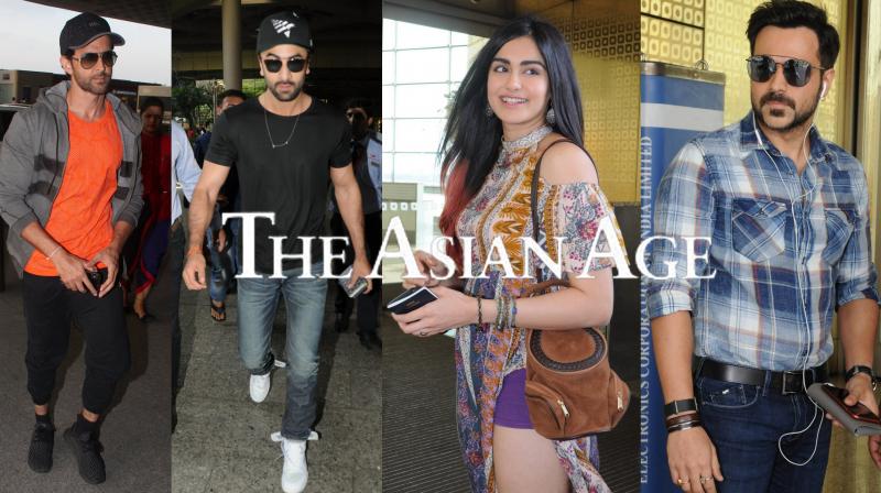 Snapped: Hrithik, Ranbir, Adah, Emraan step out in style at the airport