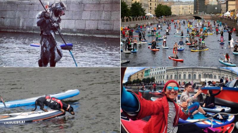 Russia holds annual Stand Up Paddle-Surfing festival