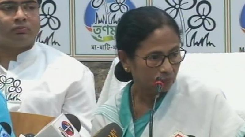 Banerjee said she has immense respect for real chowkidars and not for political chowkidars who are trying to derive \political mileage\ out of it. (Image: ANI)