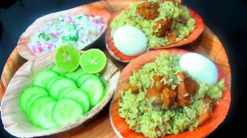 Mutton Donne biryani Mutton Donne biryani