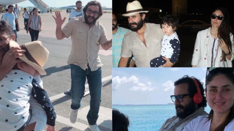 Kareena with sleepy Taimur, goofy Saif as they enjoy their Maldives holiday Kareena with sleepy Taimur, goofy Saif as they enjoy their Maldives holiday