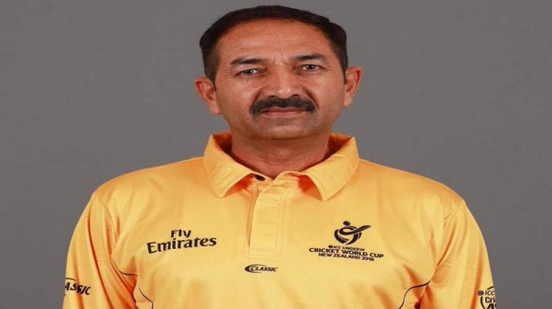 Cricket umpire Anil Chaudhary. Twitter Photo Cricket umpire Anil Chaudhary. Twitter Photo