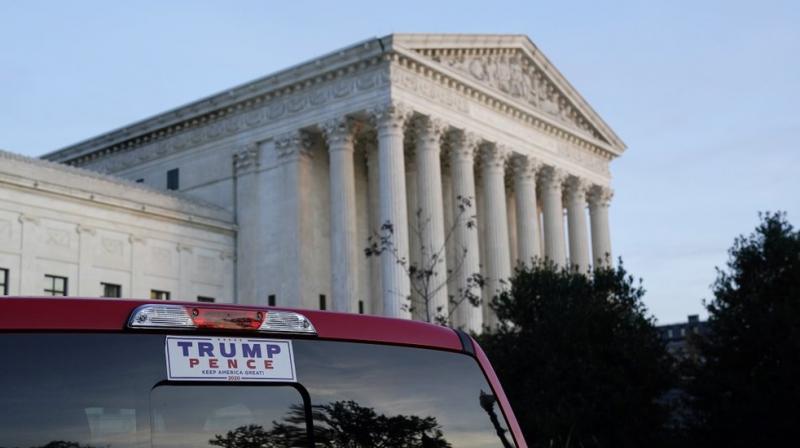The Supreme Court is seen in Washington, Thursday afternoon, Nov. 5, 2020. (AP) The Supreme Court is seen in Washington, Thursday afternoon, Nov. 5, 2020. (AP)