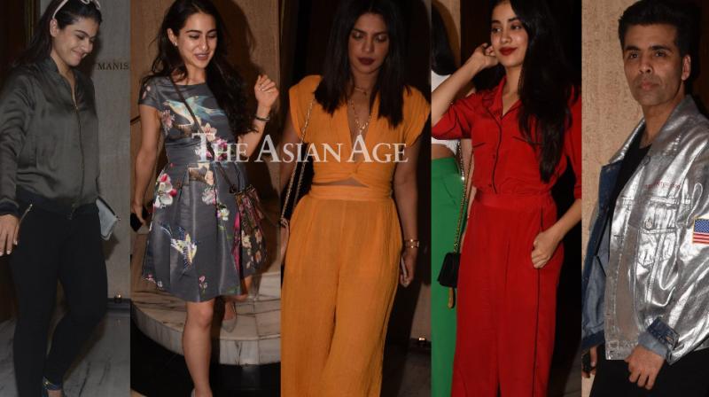 Priyanka, Janhvi, Sara and whos who of Bollywood together under Manishs roof Priyanka, Janhvi, Sara and whos who of Bollywood together under Manishs roof