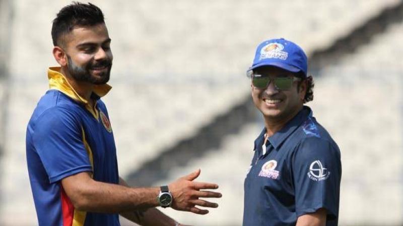 Sachin Tendulkar took to Twitter and wrote: Wishing you a very happy birthday Virat (Photo: Twitter/ Sachin Tendulkar)