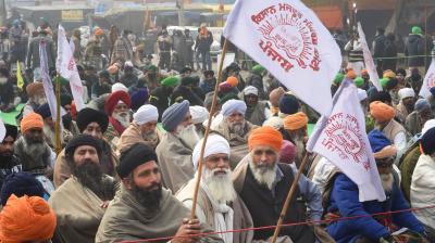 At the Singhu border, where the farmers have been protesting for over 50 days, Swaraj India leader Yogendra Yadav said the farmers will hold the rally and hoist the tricolour on their tractors on Outer Ring Road on Republic Day. (Photo:PTI)