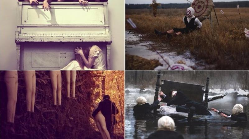 Dark images document dreams of man with sleep paralysis